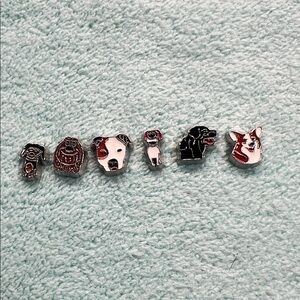 Cute Dog Floating Locket Charms Set